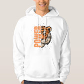 Fühlen Sie den Power - Fettdruck Tiger Graphic, da Hoodie (Vorderseite)