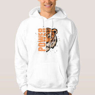 Fühlen Sie den Power - Fettdruck Tiger Graphic, da Hoodie