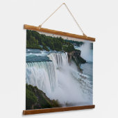 "Fühlen Sie den Power - Niagara Falls Wandteppich Mit Holzrahmen (Gewinkelt)
