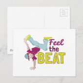 Fühlen Sie die Beat Postkarte (Vorne/Hinten)