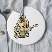 Fühlen Sie die Blues - Künstlerisches Gitarrendesi Button (Beispiel)