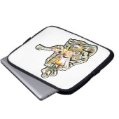 Fühlen Sie die Blues - Künstlerisches Gitarrendesi Laptopschutzhülle (Vorne Knopf)