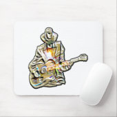 Fühlen Sie die Blues - Künstlerisches Gitarrendesi Mousepad (Mit Mouse)