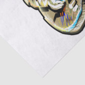 Fühlen Sie die Blues - Künstlerisches Gitarrendesi Seidenpapier (Detail)