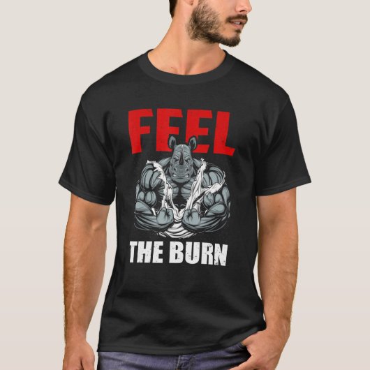 Fühlen Sie die Bodybuilding-Body-Builder T-Shirt (Vorderseite)
