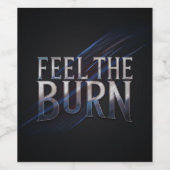 Fühlen Sie die Burn Weinetikett (Einzelnes Label)