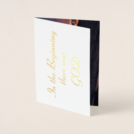 Fühlen Sie die Gegenwart von GOD Folienkarte (Vorderseite)