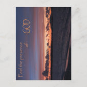 Fühlen Sie die Gegenwart von GOD Postkarte (Vorderseite)