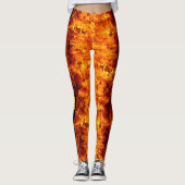 Fühlen Sie die Leggings S XL Burn Fire personalize (Vorderseite)