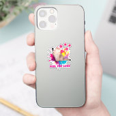 Fühlen Sie die Liebe Schönes Design Aufkleber (Telefon)