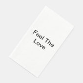 Fühlen Sie die Liebe Serviette (Ecke)