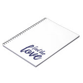 Fühlen Sie die Liebe Spiral Notebook Notizblock (Linke Seite)