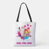 FÜHLEN SIE DIE LIEBE TRENDIGES DESIGN TASCHE (Rückseite)