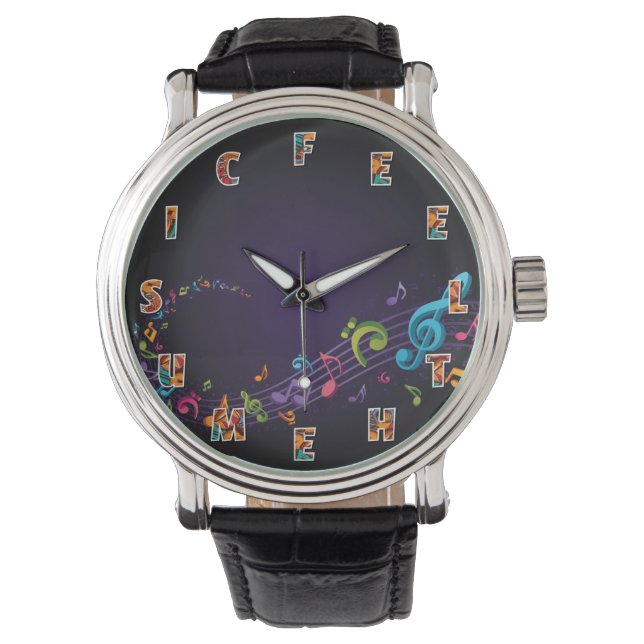 Fühlen Sie die Musik Armbanduhr (Vorderseite)