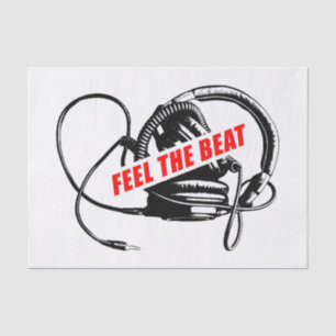 Fühlen Sie die Musik: Concept Graphic Print Seidenpapier