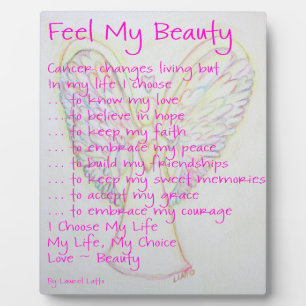 Fühlen Sie mein schönes Krebsgedicht Angel Paintin Fotoplatte