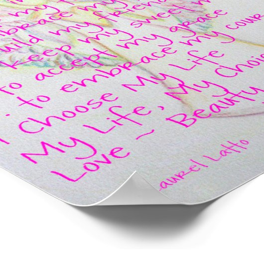 Fühlen Sie mein schönes Krebsgedicht Poster drucke (Ecke)