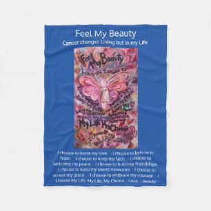 Fühlen Sie mein Schönheitsgedicht Angel Art Soft B Fleecedecke
