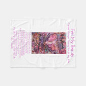 Fühlen Sie meine Schönheitskrebs Engel Soft Fleece (Vorderseite (Horizontal))