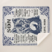 Fühlen Sie nie, dass ...zu meinem Sohn - Liebe Mam Sherpadecke (Vorderseite (Horizontal))