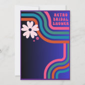 Fühlen Sie sich besiegt! Kosmisches Retro-70er-Bra Einladung (Rückseite)