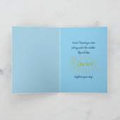 Fühlen Sie sich besser, unter dem Wetter lächelnde Karte (Innenseite)