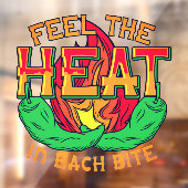 Fühlen Sie sich das Paprikaschoten-Restaurant des Fensteraufkleber (Blatt 2)