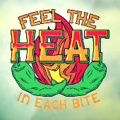 Fühlen Sie sich das Paprikaschoten-Restaurant des Fensteraufkleber (Blatt 3)