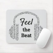Fühlen Sie sich die Beat-Musik-Kopfhörer modern Mousepad (Mit Mouse)