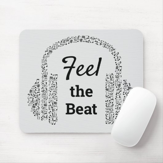 Fühlen Sie sich die Beat-Musik-Kopfhörer modern Mousepad (Mit Mouse)