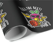 Fühlen Sie sich die Beet Funny Veggie Pun Dark BG Geschenkpapier (Rolleneckpunkt)