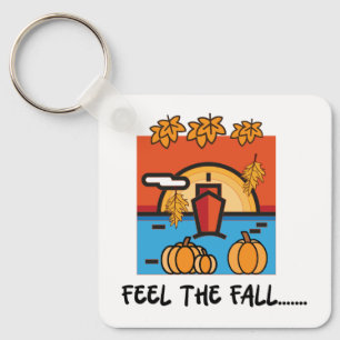 Fühlen Sie sich die Herbstsaison Schönheit Schlüsselanhänger