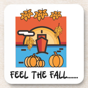 Fühlen Sie sich die Herbstsaison Vibes Getränkeuntersetzer