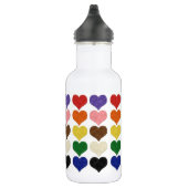 Fühlen Sie sich gemusterte niedliche bunt Herzen Trinkflasche (Rechts)