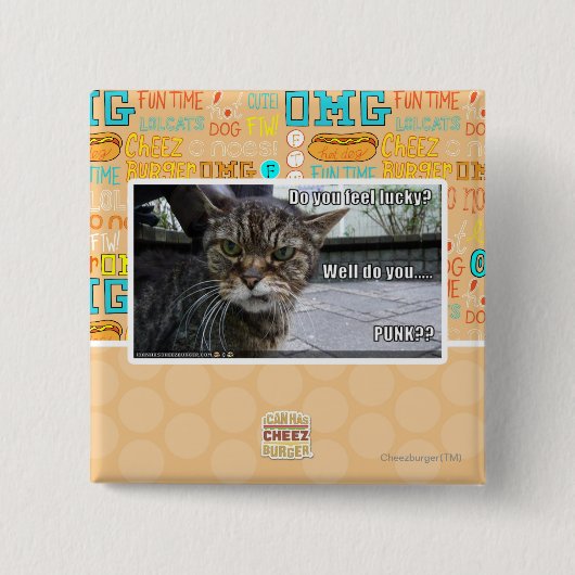 Fühlen Sie sich glücklich? Button (Vorderseite)