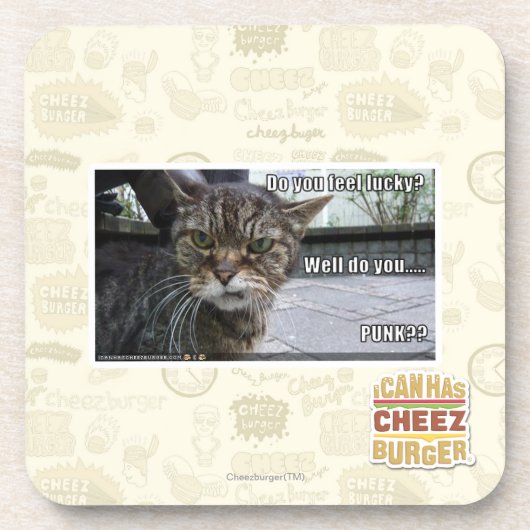 Fühlen Sie sich glücklich? Getränkeuntersetzer (Vorderseite)