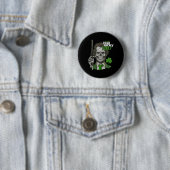 Fühlen Sie sich glücklich Punk Funny St Patricks D Button (Beispiel)