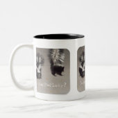 Fühlen Sie sich glücklich? Zweifarbige Tasse (Links)