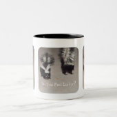 Fühlen Sie sich glücklich? Zweifarbige Tasse (Mittel)