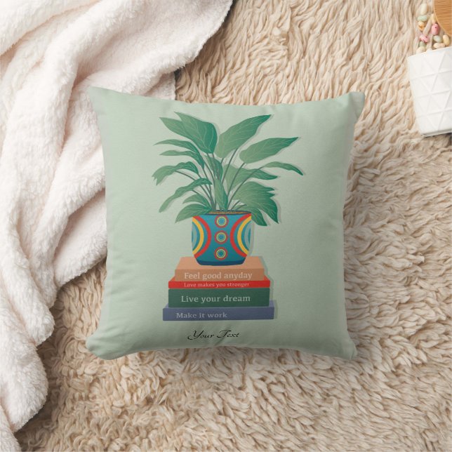 Fühlen Sie sich gut Anyday Inspiration Word Art Kissen (Decke)