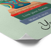 Fühlen Sie sich gut Anyday Inspiration Word Art Poster (Ecke)