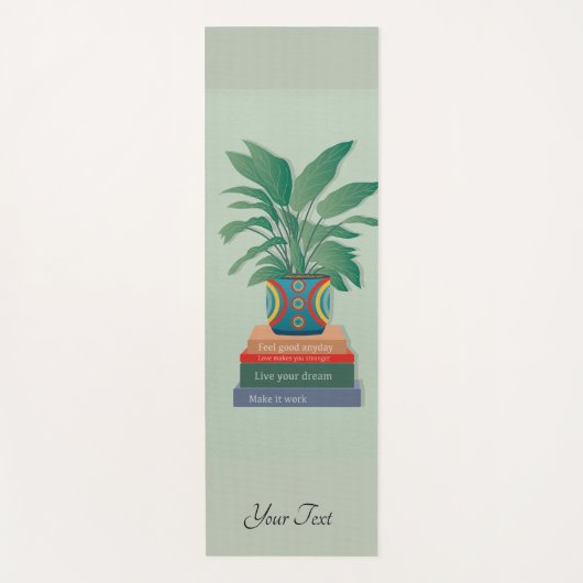 Fühlen Sie sich gut Anyday Inspiration Word Art Yogamatte (Vorderseite)