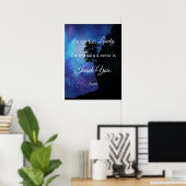 Fühlen Sie sich nicht einsam (Rumi Zitat) Poster (Heimbüro)