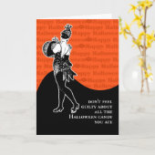 Fühlen Sie sich nicht über Halloween-Süßigkeit Karte (Gelbe Blume)