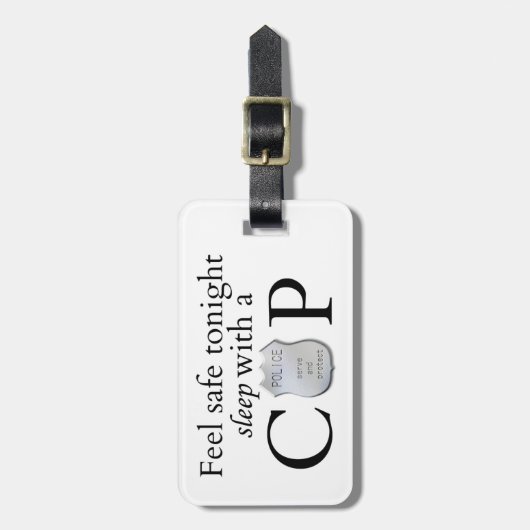 Fühlen Sie sich sicher heute Abend! Gepäckanhänger (Vorderseite vertikal)