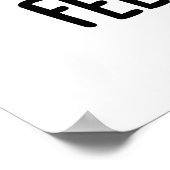 Fühlen Sie sich wie die Bienen-t-Funny Bee Pun Poster (Ecke)