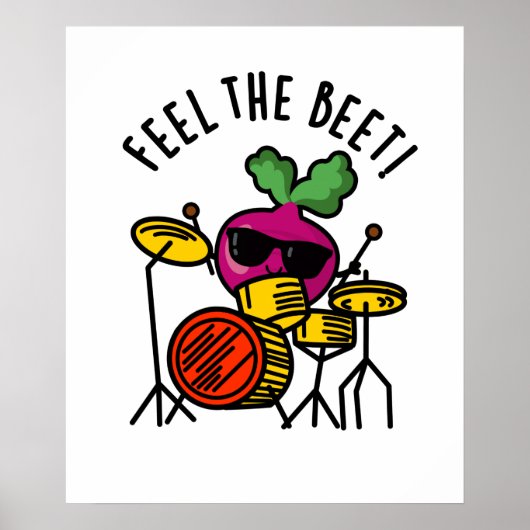 Fühlen Sie sich wie ein sonniger Veggie Pub Poster (Vorne)