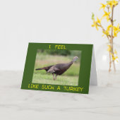 FÜHLEN SIE SICH WIE EINE TÜRKEI, DIE IHREN GEBURTS KARTE (Gelbe Blume)