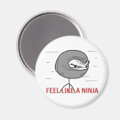Fühlen wie ein Ninja Magnet (Vorderseite/Rückseite)