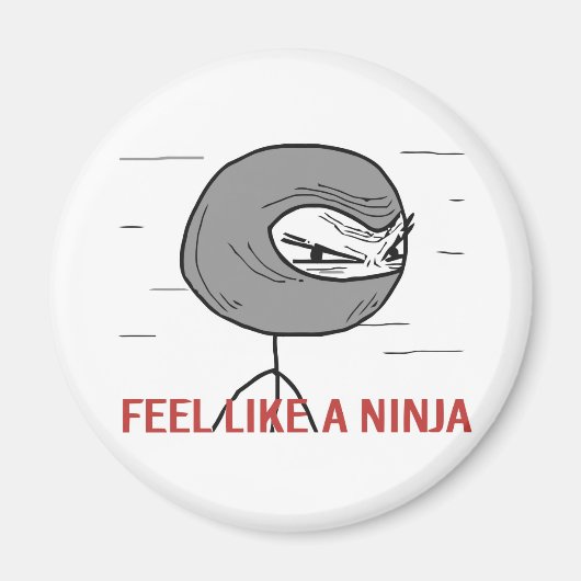 Fühlen wie ein Ninja Magnet (Vorne)
